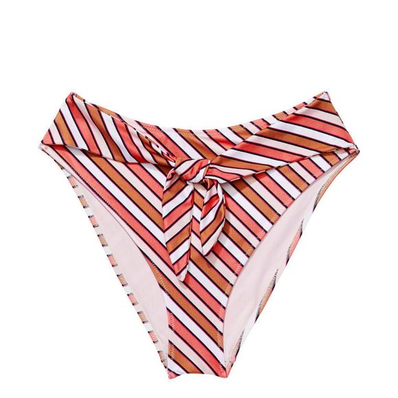 VICTORIA'S SECRET SWIM Tie-Front High-Rise Cheeky Bikini Bottom - Picture 2 of 3